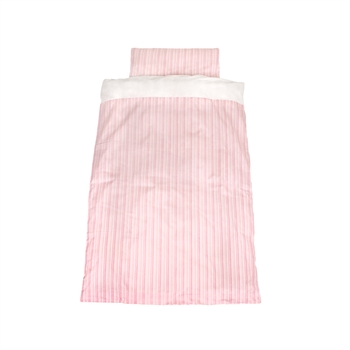 BabyTrold Junior sängkläder 100x130 Baby Stripe, Röd