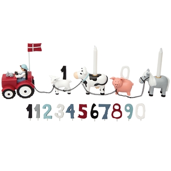 Födelsedagståg, Bondgård, Danska flaggan