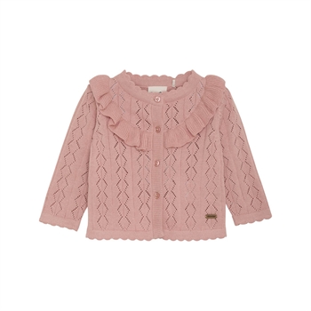 Minymo Stickad Cardigan, Peach Beige