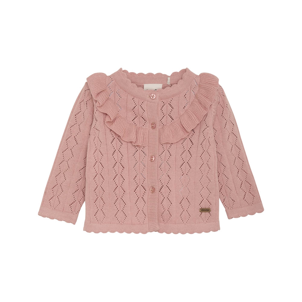 Minymo Strikket Cardigan, Peach Beige, Str. 92