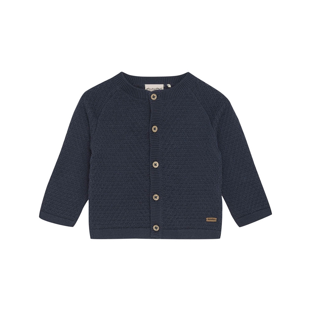 Minymo Strikket Cardigan, Blue Nights, Str. 86