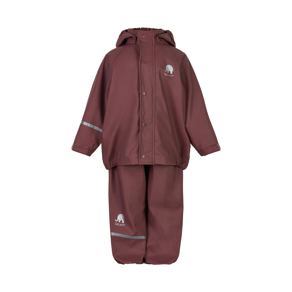 CeLaVi Regntøjssæt Basic, Rose Brown, Str. 80