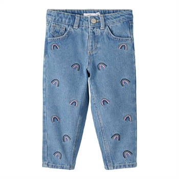 Name It Mom fit jeans med regnbågar