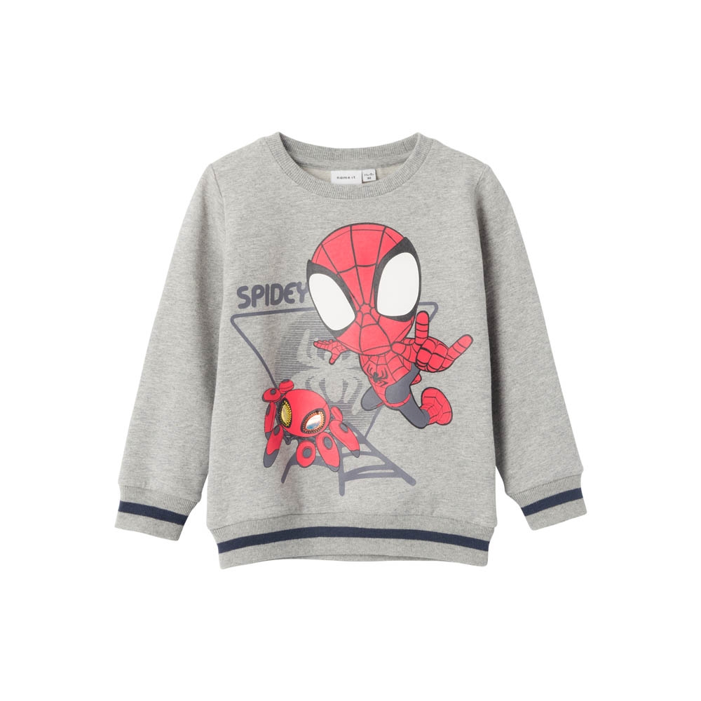 Name It Sweatshirt, Spidey, Grey Melange, Str. 104