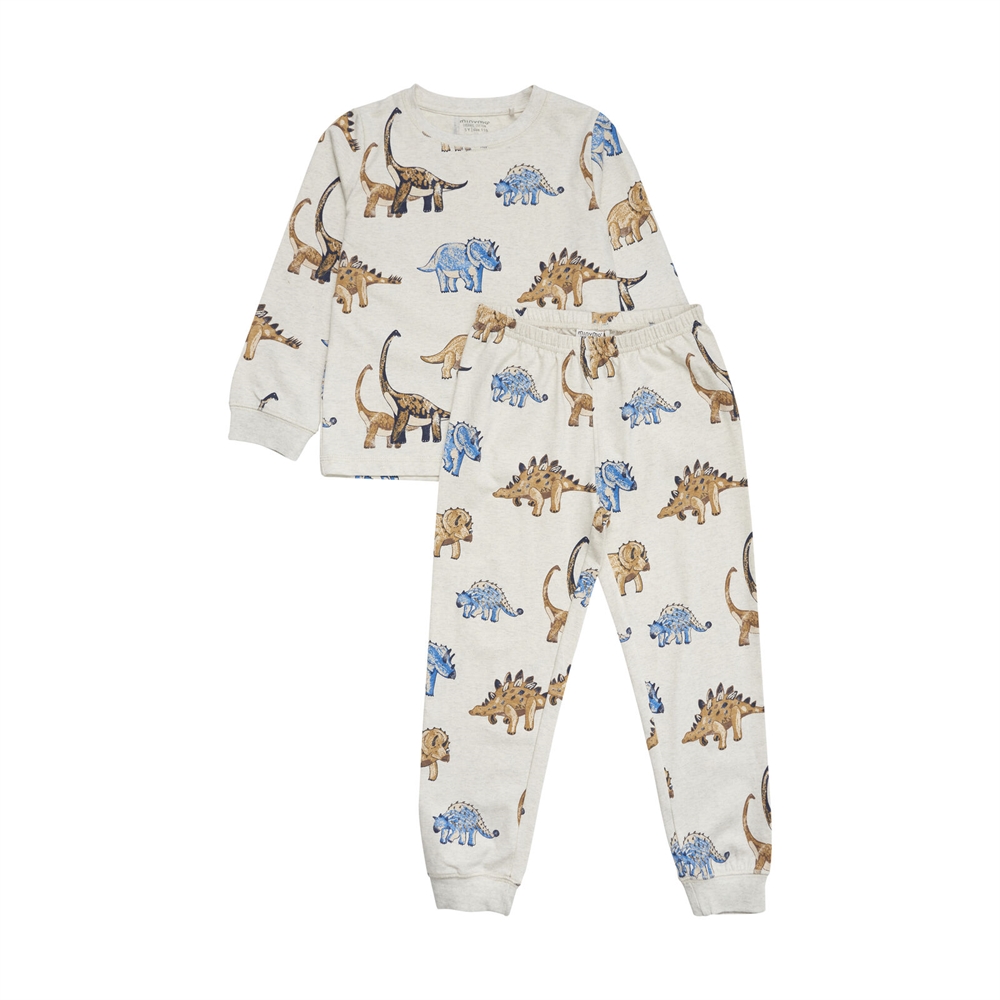   Minymo Pyjamassæt, Beige Melange, Str. 86