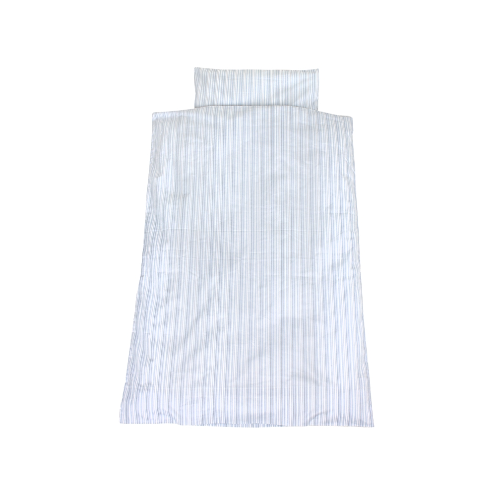 BabyTrold Junior sängkläder 100x130 Baby Stripe, Blå