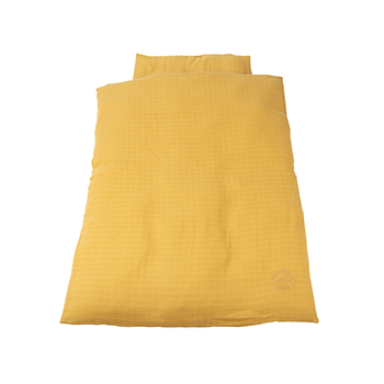 Markland Pure Musselin Junior Bäddset 100x140, Mustard