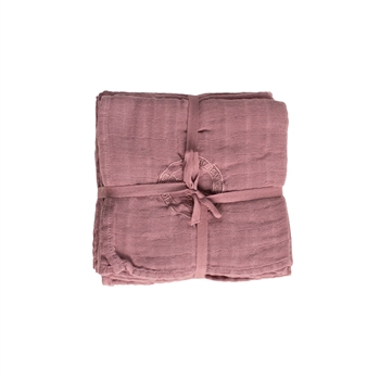 Markland Pure Muslin Tygblöja, Dusty Rose (3 st.)