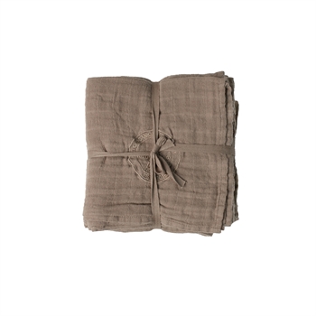 Markland Pure Muslin Tygblöja, Khaki (3 st.)