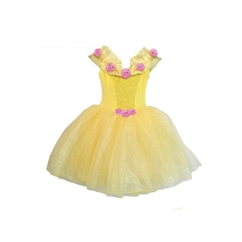 All Dressed Up-klänning, gul prinsessklänning