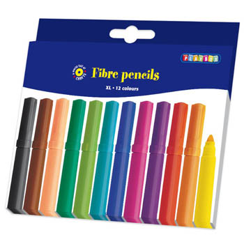 Jumbo tuschpenna 12 st - olika färger 