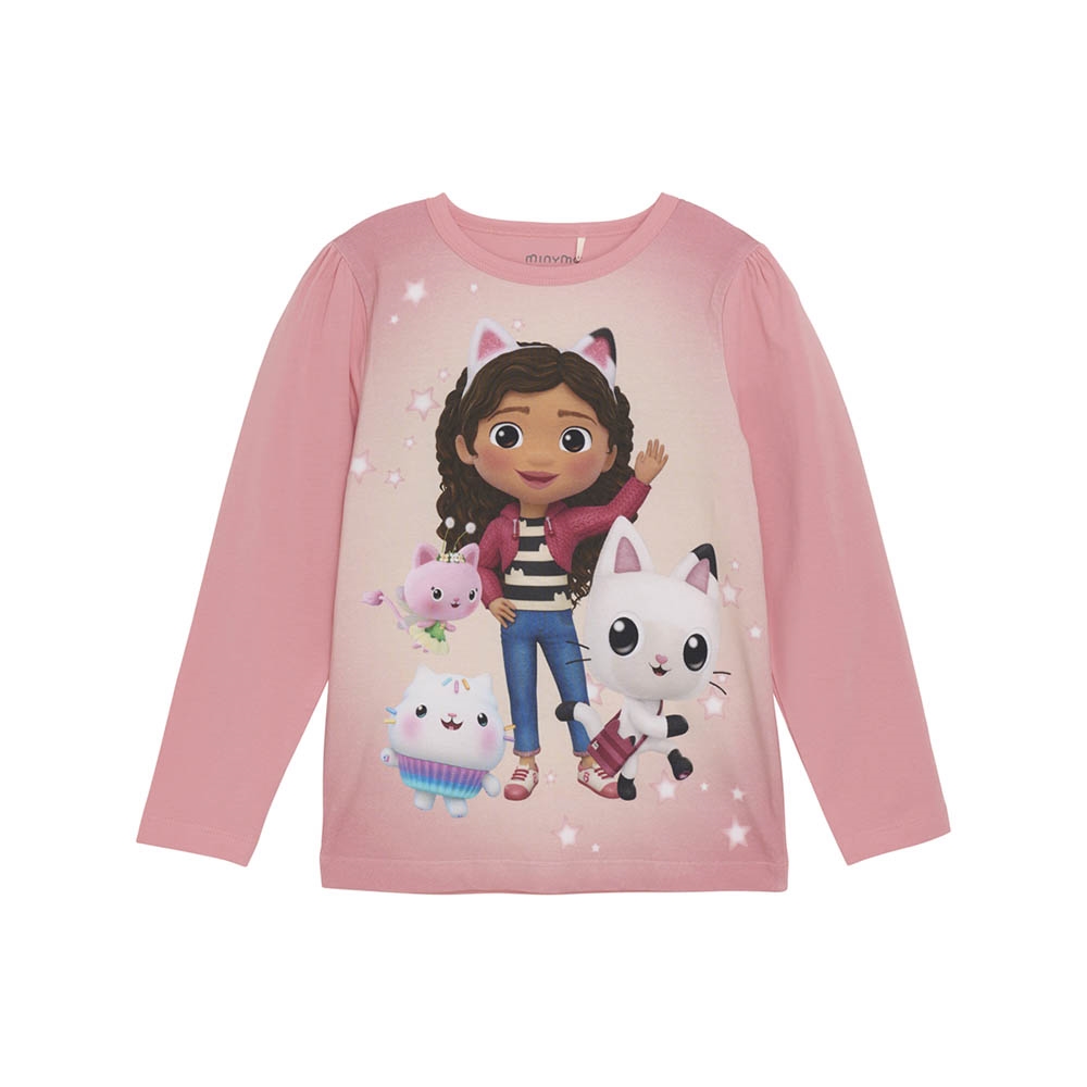 Minymo Langærmet Bluse med Gabby's Dollhouse, Strawberry Ice, Str. 122