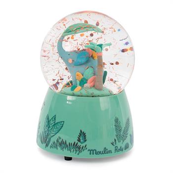 Moulin Roty - Snow Globe med musik, elefant