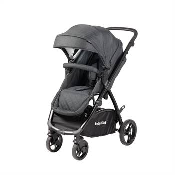 BabyTrold Mini Combi Barnvagn, Svart Melange