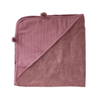 Markland Pure Muslin Badhandduk, Dusty Rose