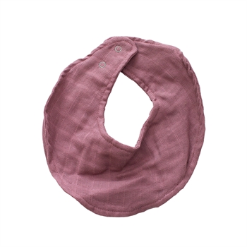 Markland Pure Muslin bandana Snap haklapp, Dusty Rose