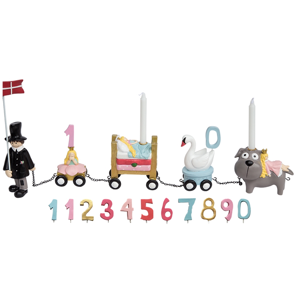 Födelsedagståg, Äventyr, Flicka, Dansk flagga