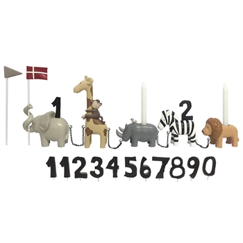 Födelsedagståg, Safaridjur med 11 figurer