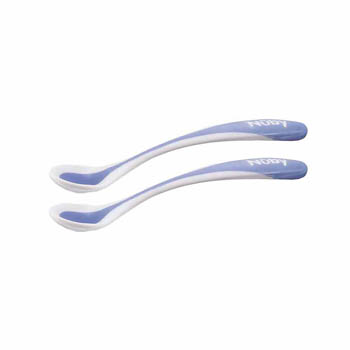 Nuby Varmesensitive skeer - 2 stk. - Blå