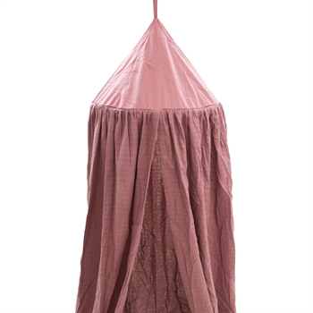 Markland Pure Muslin Bed Canopy, Dusty Rose