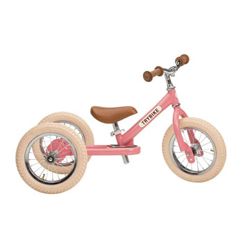 Trybike Balanscykel - tre hjul, Vintage rosa