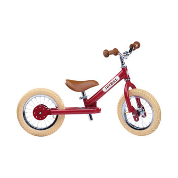 Trybike Balanscykel - två hjul, Vintage röd