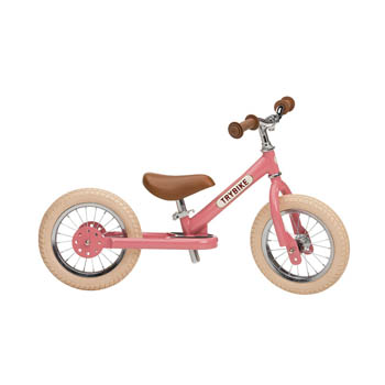 Trybike Balanscykel - två hjul, Vintage rosa
