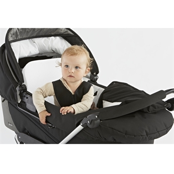 BabyDan barnvagnssele med blixtlås, Svart