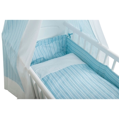 BabyTrold Sängkapell Baby Stripe Blue