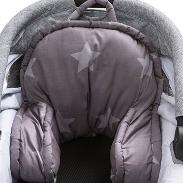 BabyTrold Barnvagnskudde, Grå Stjärna 