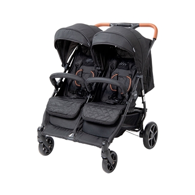 BabyTrold OS2 Tvillingsulky, Svart