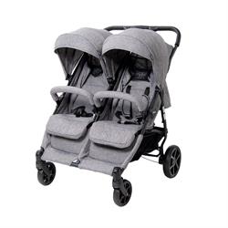 BabyTrold OS2 Syskonvagn, Grå Denim